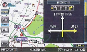 ルート案内：ハイウェイモード